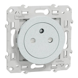 Prise 2P+T affleur blanc RECY - S510052 Schneider Electric