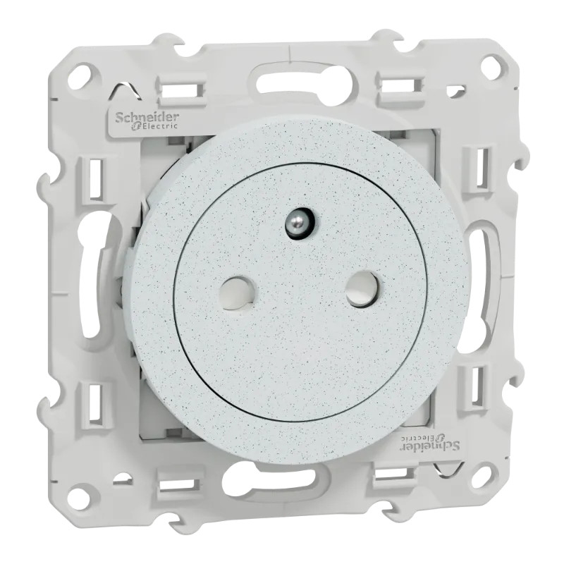 Prise 2P+T affleur blanc RECY - S510052 Schneider Electric
