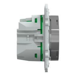 Wiser Odace - Thermostat connecté filaire - 2A - Aluminium - S530619 Schneider Electric