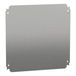 PanelSeT - châssis plein - acier galva. - pour coffret H:400xL:400mm - NSYMM44 Schneider Electric