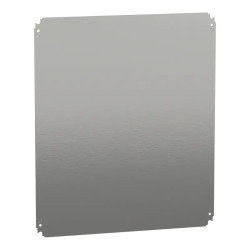 PanelSeT - châssis plein - acier galva. - pour coffret H:700xL:600mm - NSYMM76 Schneider Electric