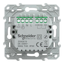 Wiser Odace - Thermostat connecté filaire - 2A - Anthracite - S540619 Schneider Electric