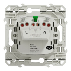 Odace - lot de 40 prises de courant 2P+T S520059 - blanc - S523059P Schneider Electric