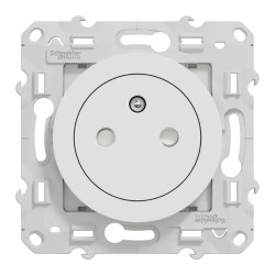 Odace - Lot de 100 prises de courant 2P+T affleurante S520052 - blanc - S524052P Schneider Electric
