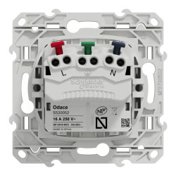 Odace - Lot de 100 prises de courant 2P+T affleurante S520052 - blanc - S524052P Schneider Electric
