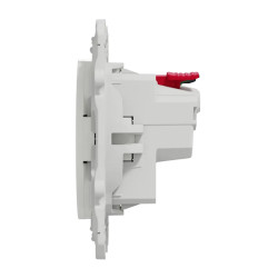 Odace - Lot de 100 prises de courant 2P+T affleurante S520052 - blanc - S524052P Schneider Electric