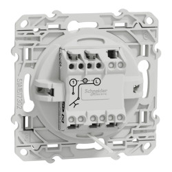 Odace - interrupteur à carte - blanc - 10A - LED localisation inclus - S520283 Schneider Electric