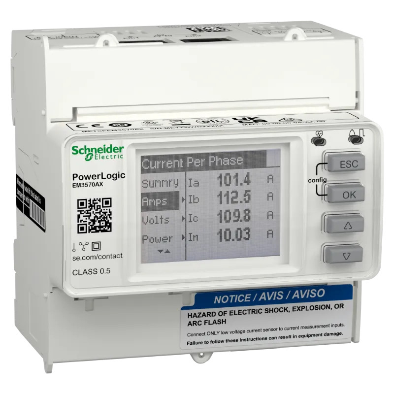PowerLogic-compteur double port ethernet-sans alimentation - METSEEM3570AX Schneider Electric