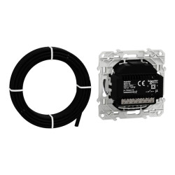 Odace - thermostat fil pilote à ecran tactile noir - S520509 Schneider Electric