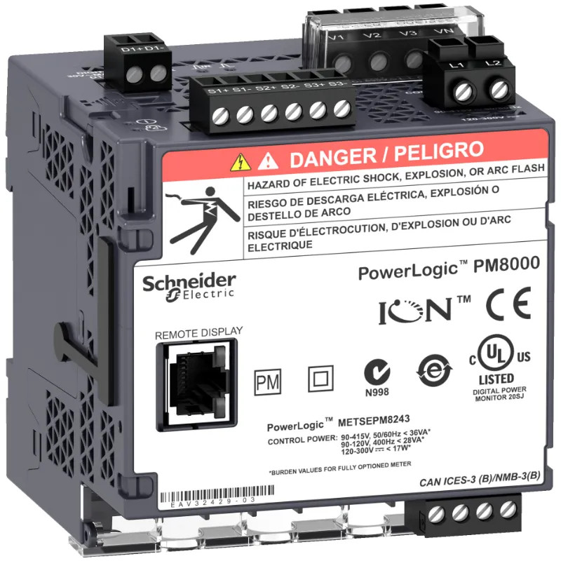 Centrale de mesure PM8313 - METSEPM8313 Schneider Electric