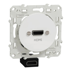 ODACE HDMI TYPE A BLANC - S520462 Schneider Electric