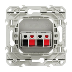 Odace - prise haut-parleurs - blanc - 2 sorties - S520488 Schneider Electric
