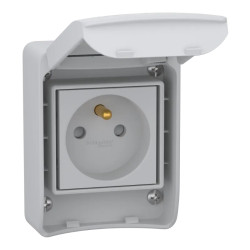 Mureva socle prise de courant à vis FR 2P+T 65x85mm 10/16A 250V IP65 - 81140Y Schneider Electric