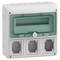 Mureva coffret prise 13M 3 Ouv - 13155M Schneider Electric
