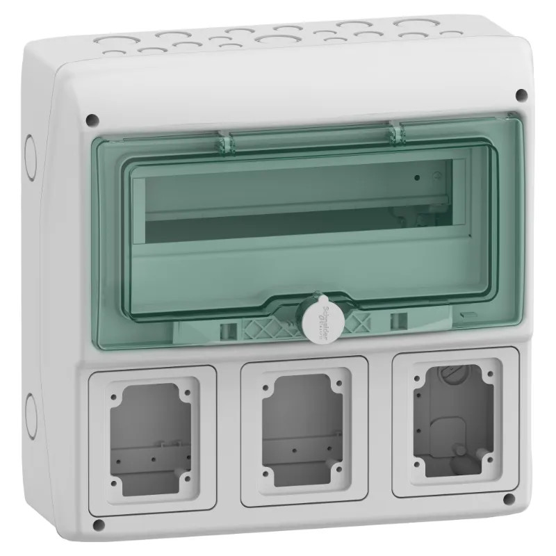 Mureva coffret prise 13M 3 Ouv - 13155M Schneider Electric