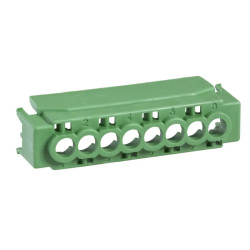 MUREVA - capot IP2 pour bornier 8 trous - vert - 13582 Schneider Electric