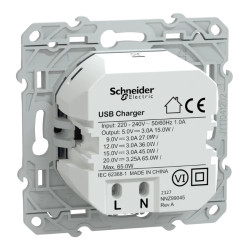 Chargeur USB C 65W Cobalt - S550406 Schneider Electric