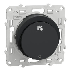 Odace - interrupteur à carte - spécial hotel - 10A - anthracite - S540283 Schneider Electric