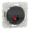 Odace - prise haut parleur - 1 sortie - anthracite - S540487 Schneider Electric