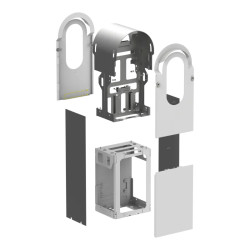 EVlink Pro AC - Kit metallique pour borne sur pied 2 points de charge - EVA1RFKS2 Schneider Electric