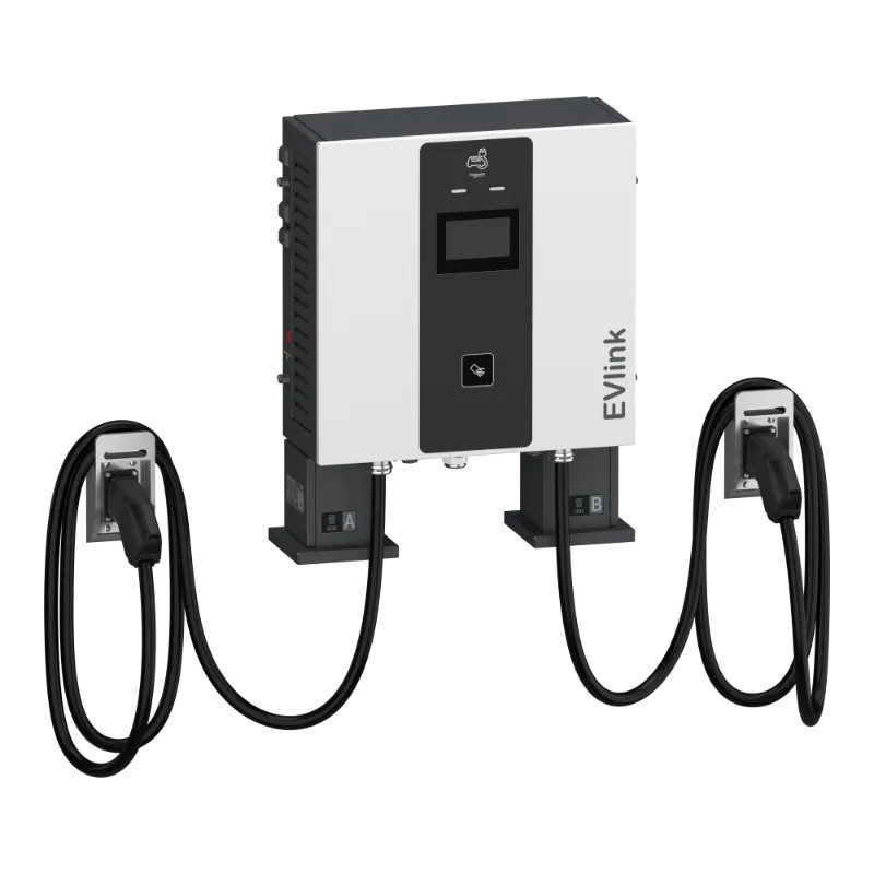 Evlink Pro DC - Borne de recharge - 60 kW - 2xCCS2  - Câble 5m - EVD1S60TBBC5 Schneider Electric