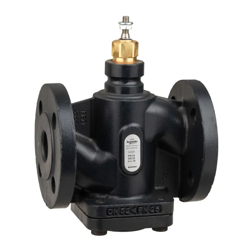 Vanne 2 voies acier à bride PN25 DN32 Kv16 à cage équilibrée - 7213242000 Schneider Electric