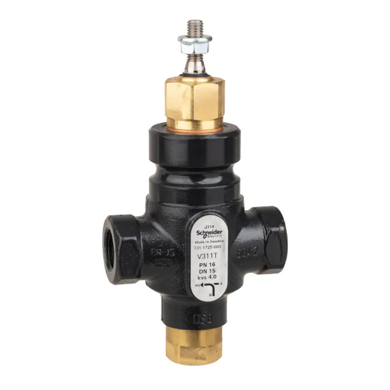 Vanne 3 voies acier taraudée PN16 DN15 Kv4 - 7311725000 Schneider Electric