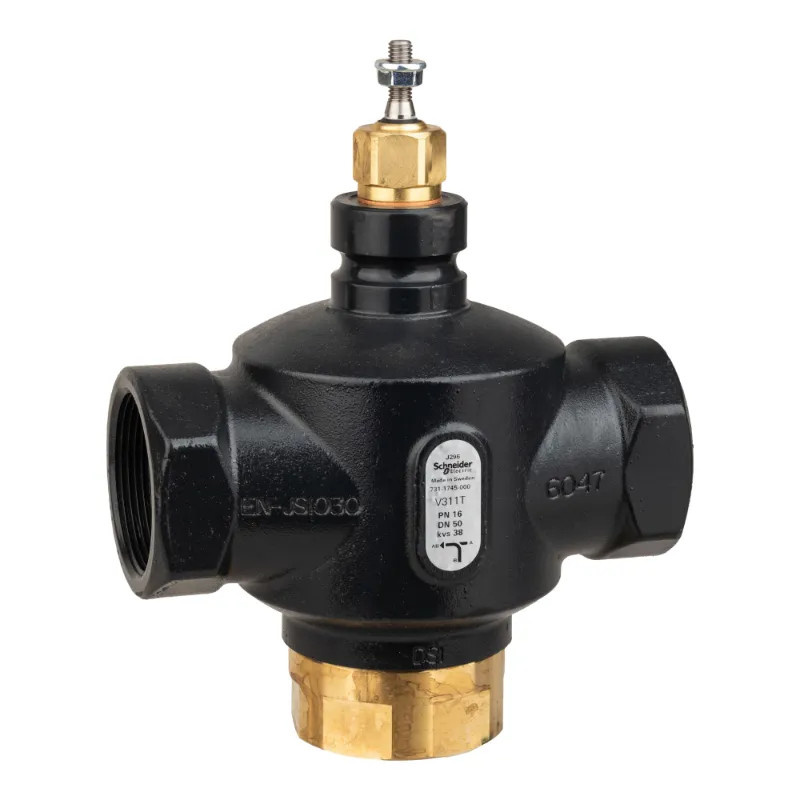 Vanne 3 voies acier taraudée PN16 DN50 Kv38 - 7311745000 Schneider Electric
