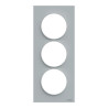 Odace Styl -  plaque 3 postes verticaux entraxe 57mm sable - S520716B1 Schneider Electric
