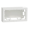 Odace Styl -  boîte pour montage en saillie 2 postes entraxe 71mm blanc - S520764 Schneider Electric