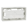 Odace Styl -  boîte pour montage en saillie 2 postes entraxe 71mm blanc - S520764 Schneider Electric