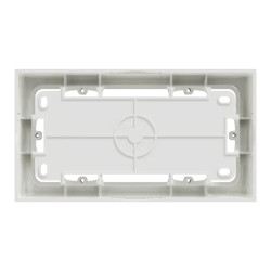 Odace Styl -  boîte pour montage en saillie 2 postes entraxe 71mm blanc - S520764 Schneider Electric
