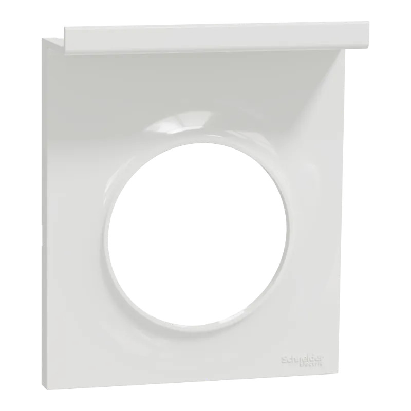 Odace Styl Pratic - plaque support téléphone mobile 1 poste blanc - S520712 Schneider Electric