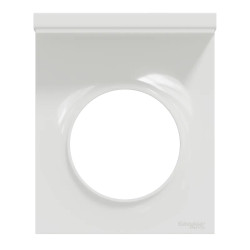 Odace Styl Pratic - plaque support téléphone mobile 1 poste blanc - S520712 Schneider Electric