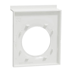 Odace Styl Pratic - plaque support téléphone mobile 1 poste blanc - S520712 Schneider Electric