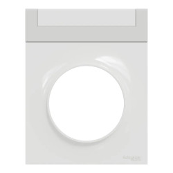 Odace Styl Pratic - plaque avec porte-étiquette 1 poste blanc - S520732 Schneider Electric
