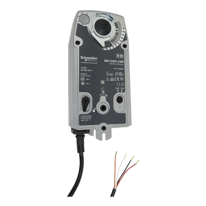 Moteur 24V 10Nm signal 2..10V avec ressort de rappel pour registre - MD10SR-24M Schneider Electric