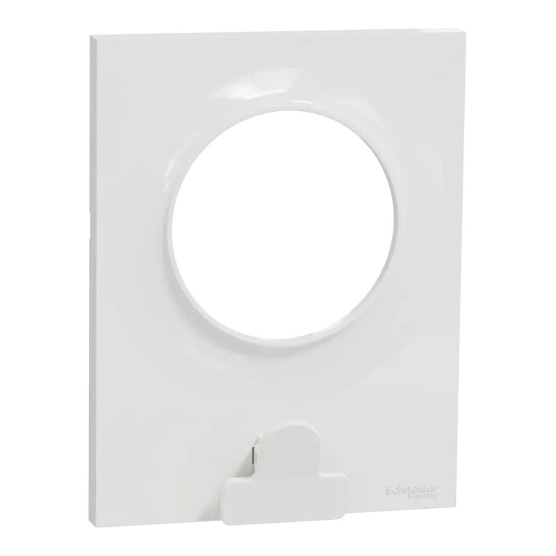 Odace Styl Pratic - plaque avec pince multi-usage 1 poste blanc - S520742 Schneider Electric