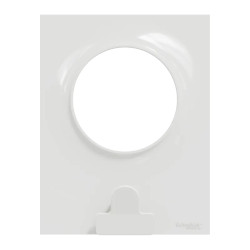 Odace Styl Pratic - plaque avec pince multi-usage 1 poste blanc - S520742 Schneider Electric
