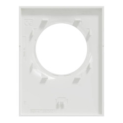 Odace Styl Pratic - plaque avec pince multi-usage 1 poste blanc - S520742 Schneider Electric