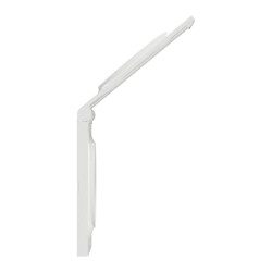 Odace Styl Pratic - plaque avec cache intégré pour prise 1 poste blanc - S520752 Schneider Electric