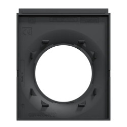 Odace Styl Pratic - plaque support téléphone mobile 1 poste anthracite - S540712 Schneider Electric