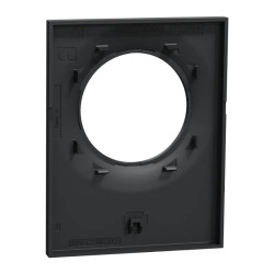 Odace Styl Pratic - plaque avec pince multi-usage 1 poste anthracite - S540742 Schneider Electric