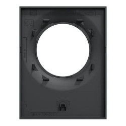 Odace Styl Pratic - plaque avec pince multi-usage 1 poste anthracite - S540742 Schneider Electric