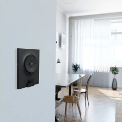 Odace Styl Pratic - plaque avec pince multi-usage 1 poste anthracite - S540742 Schneider Electric