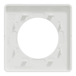 Odace Touch - plaque 1 poste bronze brossé avec liseré blanc - S520802L Schneider Electric