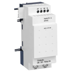 Zelio Logic - module d'extension E/S TOR - 6 entrées/sorties - 24Vca - SR3XT61B Schneider Electric
