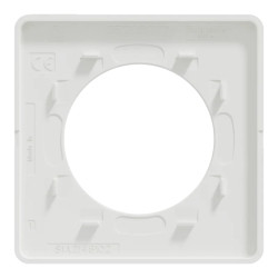 Odace Touch - plaque 1 poste translucide blanc avec liseré blanc - S520802R Schneider Electric