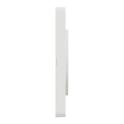 Odace Touch - plaque 1 poste translucide blanc avec liseré blanc - S520802R Schneider Electric