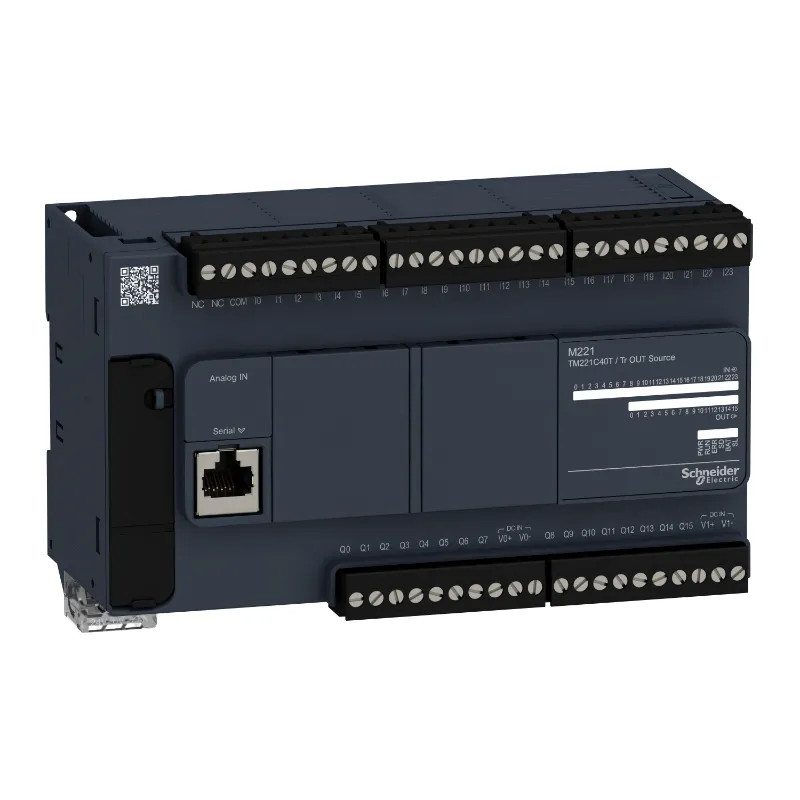 Modicon M221, contrôleur 40E/S PNP, port série, 24VCC - TM221C40T Schneider Electric